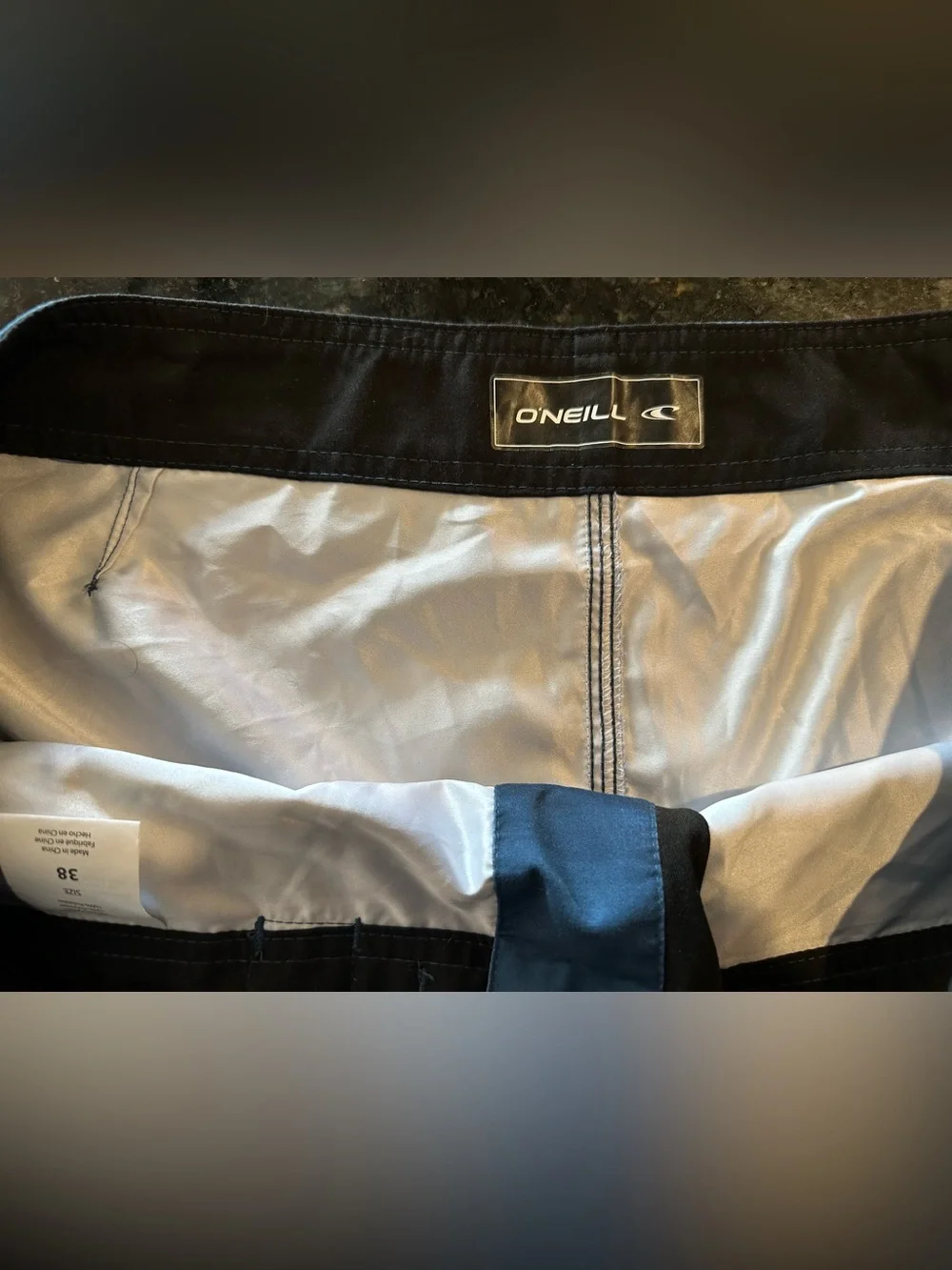 O'Neill Blue Ombre Stripe Board Shorts